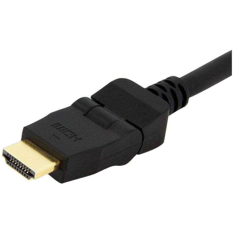 Startech.Com 6Ft Swivel Hdmi Cable, 4K High Speed Rotating Hdmi Cord, 4K 30Hz Uhd Hdmi, 10.2 Gbps,