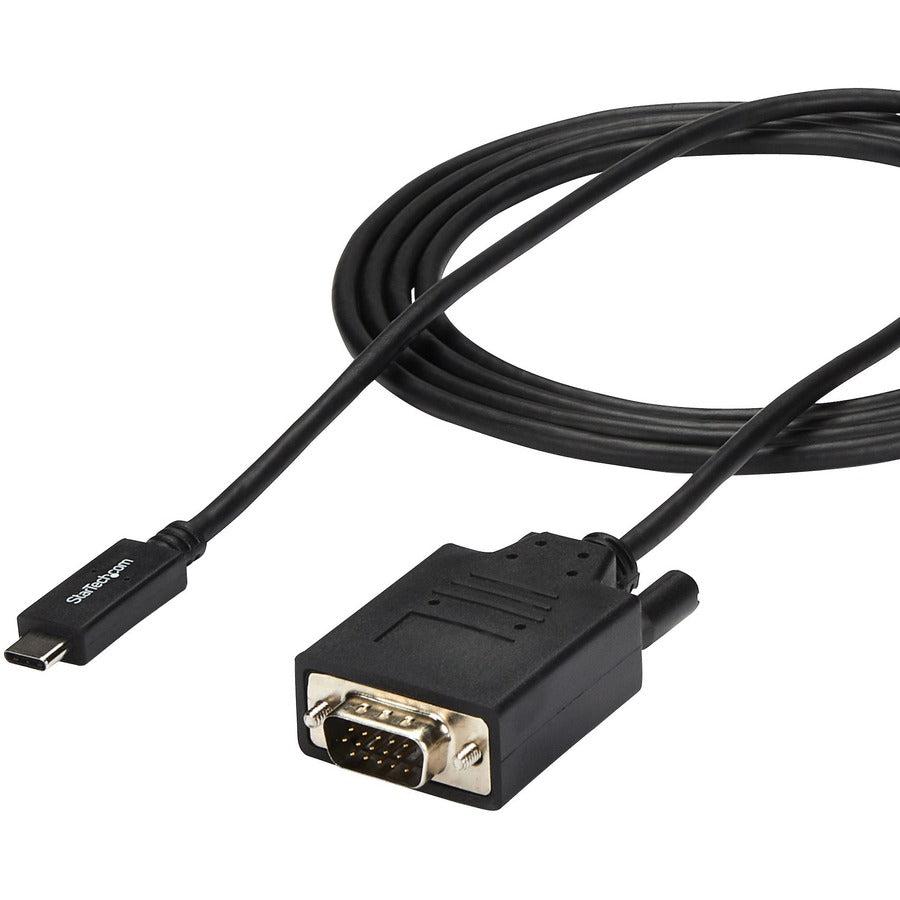 Startech.Com 6Ft/2M Usb C To Vga Cable - 1920X1200/1080P Usb Type C To Vga Video Active Adapter