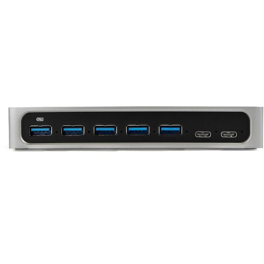 Startech.Com 7 Port Usb C Hub With Fast Charge Port - Usb-C To 5X Usb-A 2X Usb-C (Usb 3.0 Superspeed