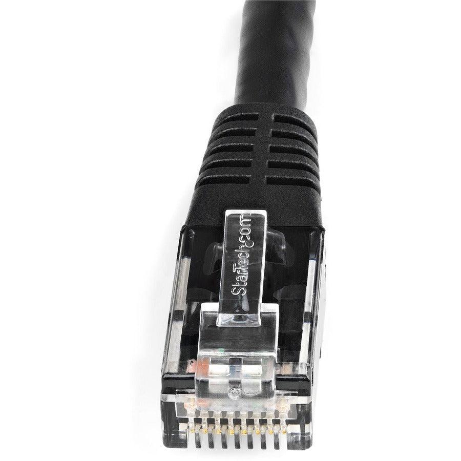 Startech.Com 8Ft Cat6 Ethernet Cable - Black Cat 6 Gigabit Ethernet Wire -650Mhz 100W Poe Rj45 Utp C6Patch8Bk