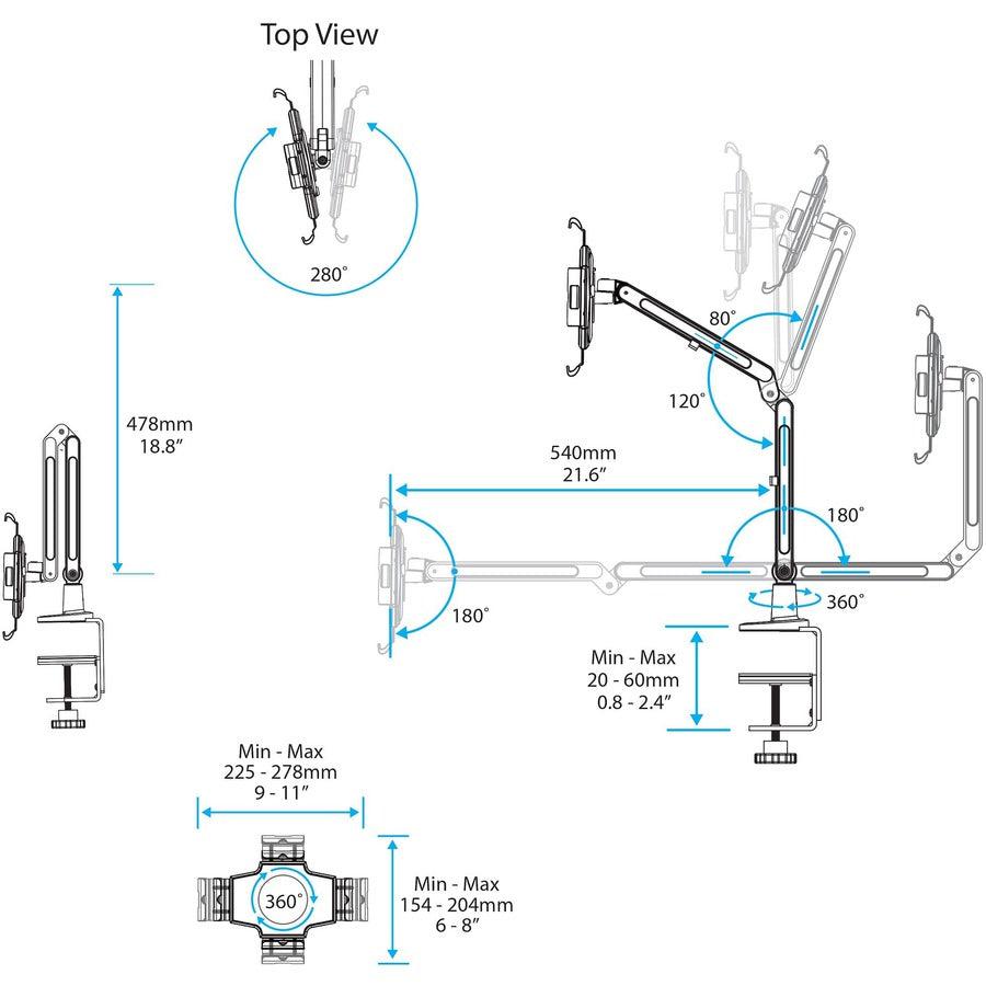 Startech.Com Desk-Mount Tablet Arm - Articulating - For Ipad Or Android