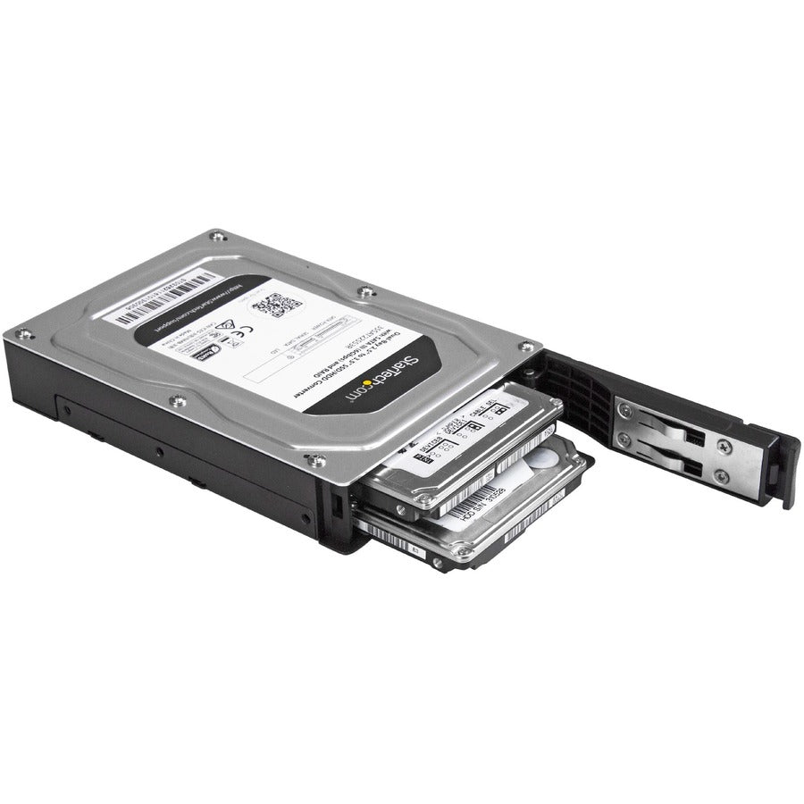 Startech.Com Dual-Bay 2.5” To 3.5” Sata Hard Drive Adapter Enclosure With Raid