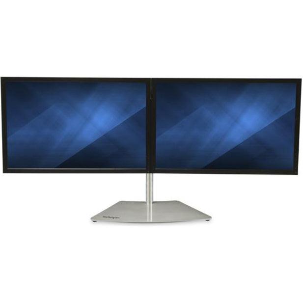 Startech.Com Dual Monitor Stand - Ergonomic Free Standing Dual Monitor Desktop Stand For Two 24"