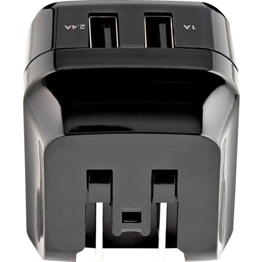 Startech.Com Dual-Port Usb Wall Charger - International Travel - 17W/3.4A - Black