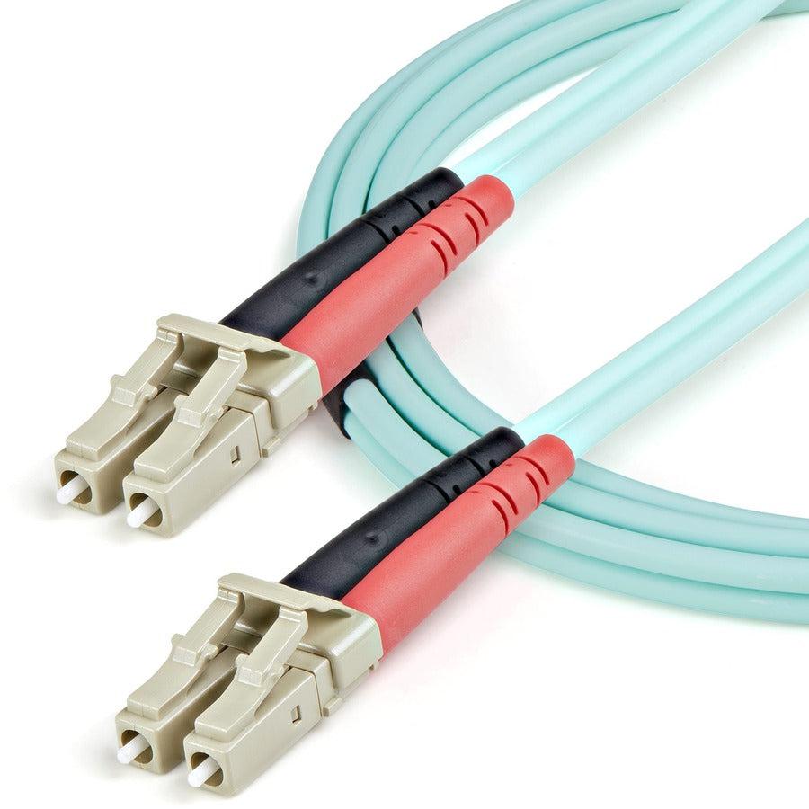 Startech.Com Fiber Optic Cable - 10 Gb Aqua - Multimode Duplex 50/125 - Lszh - Lc/Lc - 1 M
