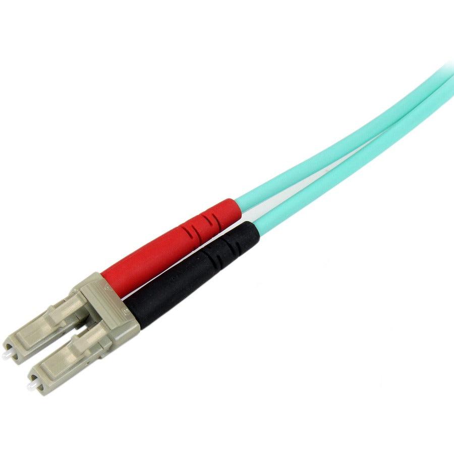 Startech.Com Fiber Optic Cable - 10 Gb Aqua - Multimode Duplex 50/125 - Lszh - Lc/Sc - 1 M