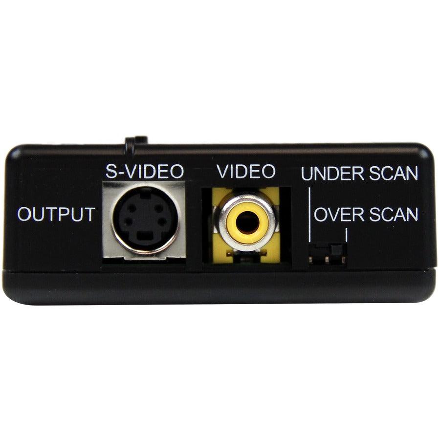 Startech.Com High Resolution Vga To Composite (Rca) Or S-Video Converter - Pc To Tv