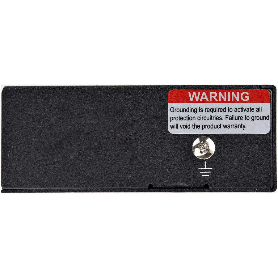 Startech.Com Industrial Single Port Gigabit Poe Extender - 60W 802.3Bt Poe /Poe+/ Poe++ - 100M/