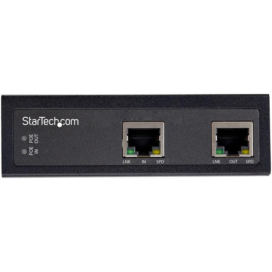 Startech.Com Industrial Single Port Gigabit Poe Extender - 60W 802.3Bt Poe /Poe+/ Poe++ - 100M/