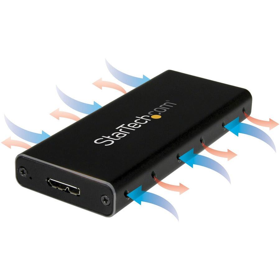 Startech.Com M.2 Ssd Enclosure For M.2 Sata Ssds - Usb 3.1 (10Gbps) With Usb-C Cable