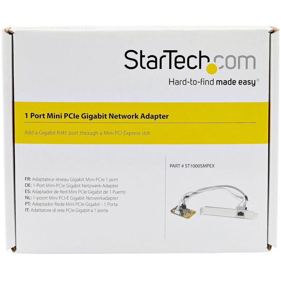 Startech.Com Mini Pci Express Gigabit Ethernet Network Adapter Nic Card