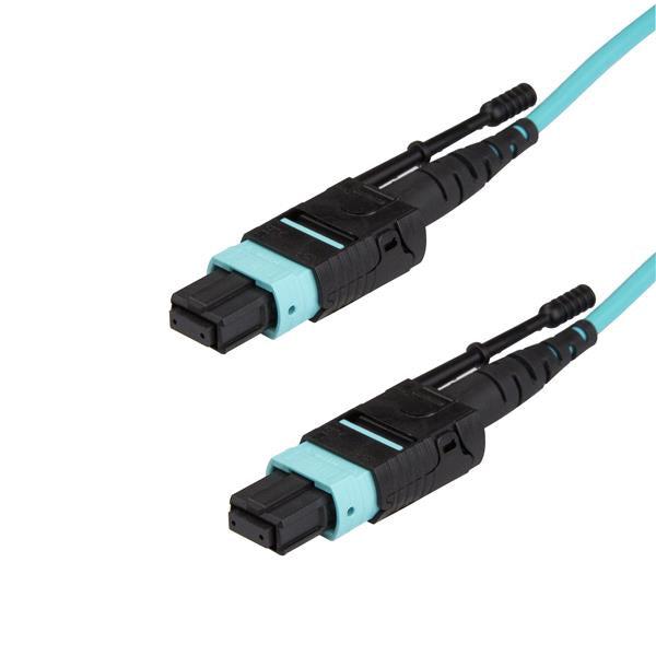 Startech.Com Mpo/Mtp Fiber Optic Cable - Plenum-Rated - Om3, 40Gb - Push/Pull-Tab - 10 M (30 Ft.)