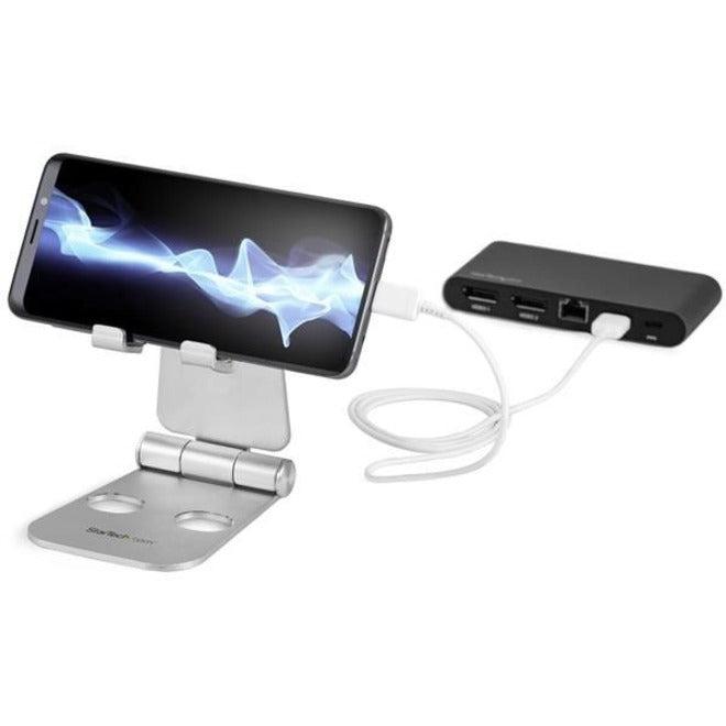 Startech.Com Phone And Tablet Stand - Foldable Universal Mobile Device Holder For Smartphones & Usptlstnd