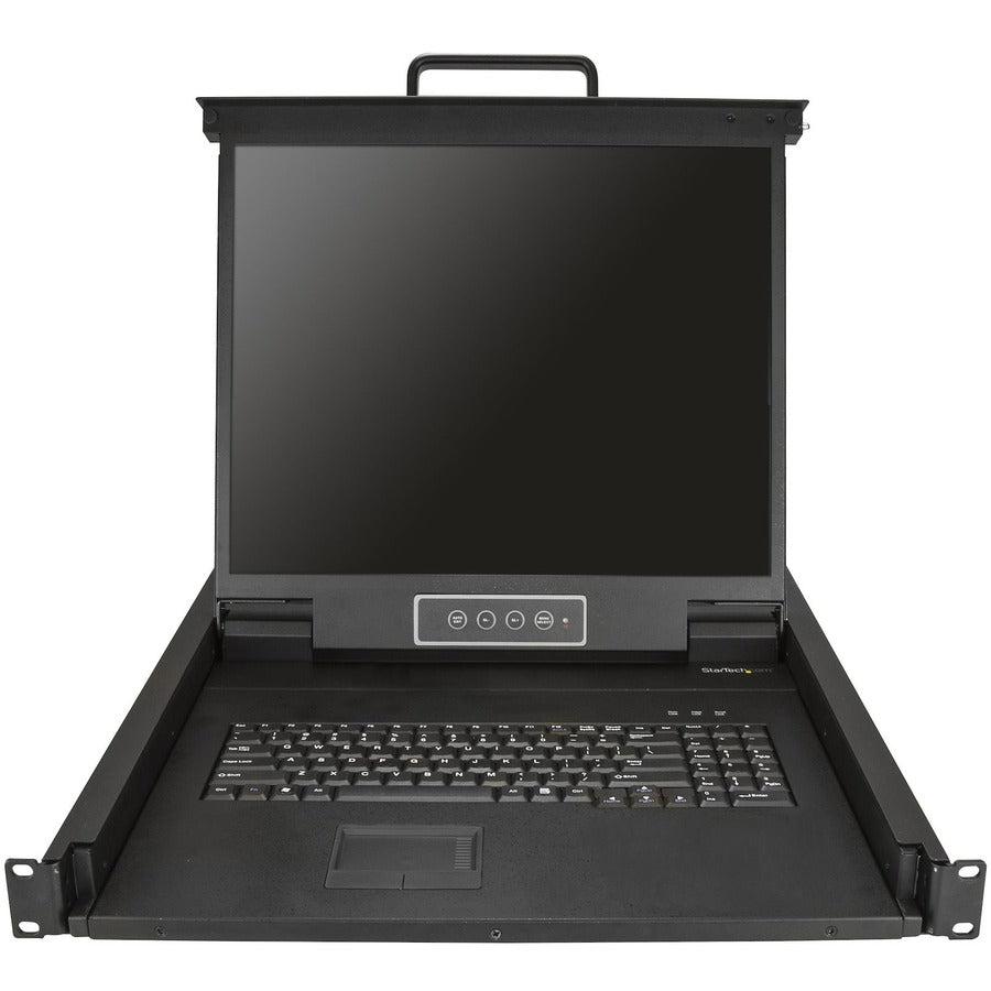 Startech.Com Rackmount Kvm Console - Single Port Vga Kvm With 19" Lcd Monitor For Server Rack -