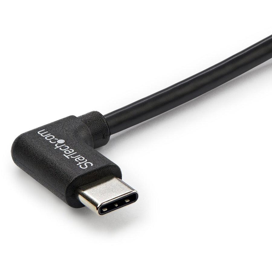 Startech.Com Right-Angle Usb-C Cable - M/M - 1 M (3 Ft.) - Usb 2.0