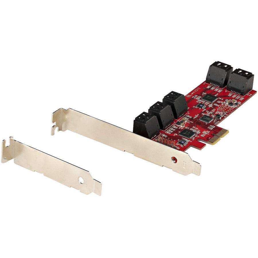 Startech.Com Sata Pcie Card - 10 Port Pcie Sata Expansion Card - 6Gbps - Low Profile Bracket - 10