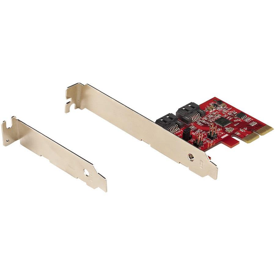 Startech.Com Sata Pcie Card - 2 Port Pcie Sata Expansion Card - 6Gbps - Full/Low Profile - Pci 2P6Gr-Pcie-Sata-Card