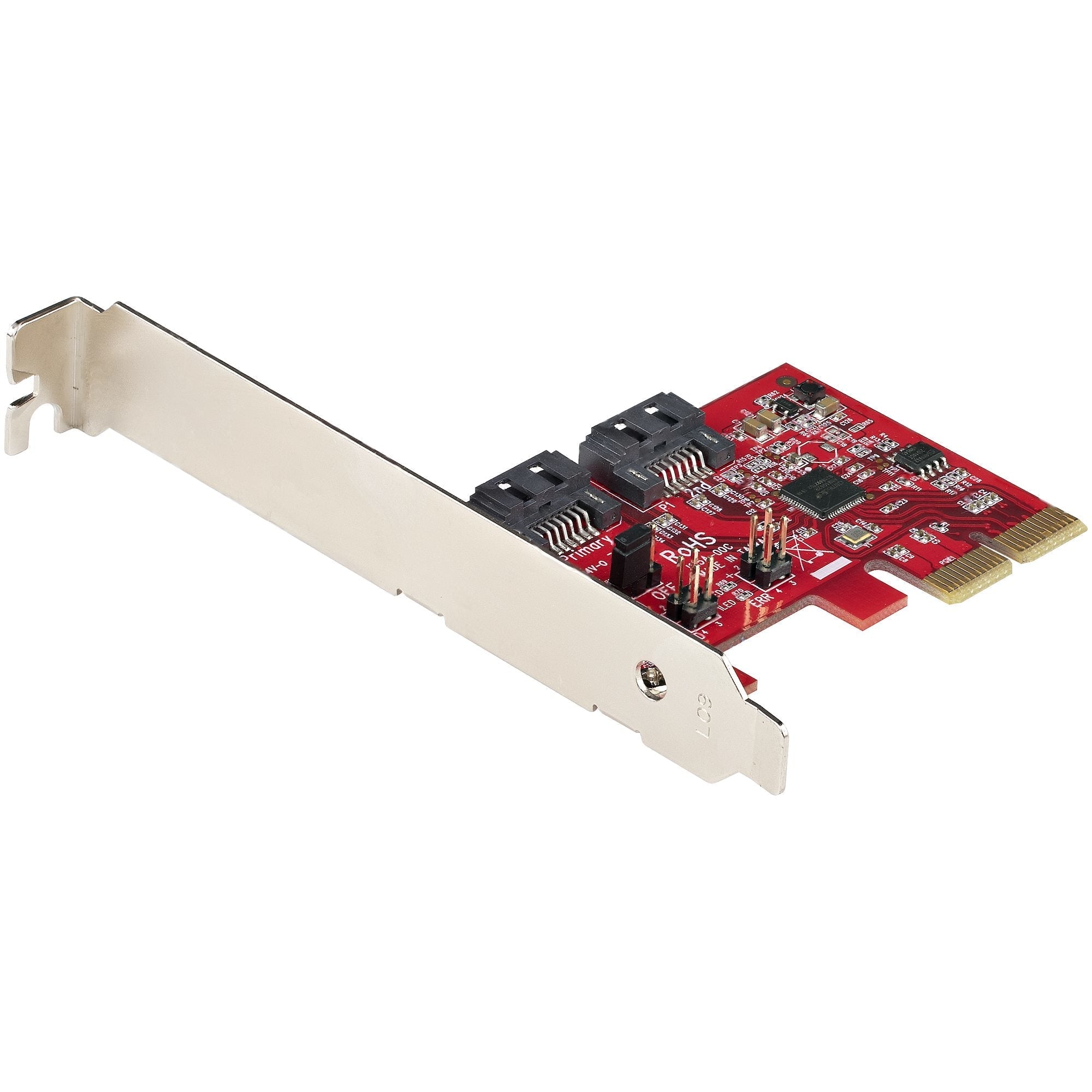 Startech.Com Sata Pcie Card - 2 Port Pcie Sata Expansion Card - 6Gbps - Full/Low Profile - Pci 2P6Gr-Pcie-Sata-Card