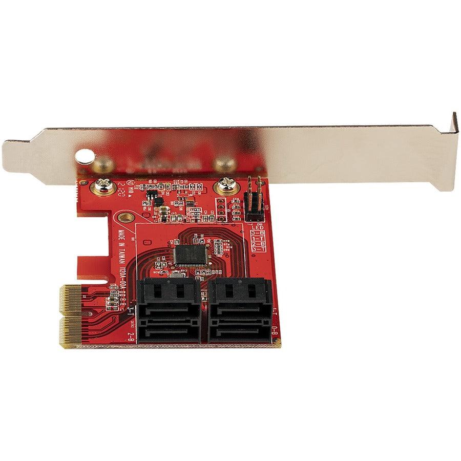 Startech.Com Sata Pcie Card - 4 Port Pcie Sata Expansion Card - 6Gbps - Low Profile Bracket -