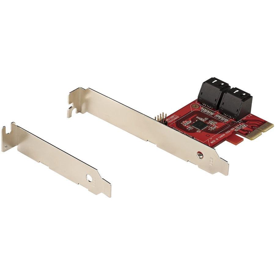 Startech.Com Sata Pcie Card - 4 Port Pcie Sata Expansion Card - 6Gbps - Low Profile Bracket -