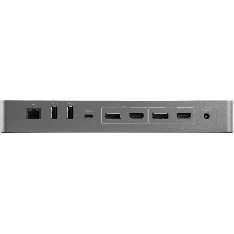 Startech.Com Thunderbolt 3 Dock W/ Usb-C Host Compatibility - Dual 4K 60Hz Displayport 1.4 Or Dual Hdmi 2.0 Monitors - Single 8K - Tb3/Usb-C Laptop Docking Station - 96W Pd, 5Xusb - 10Gbps