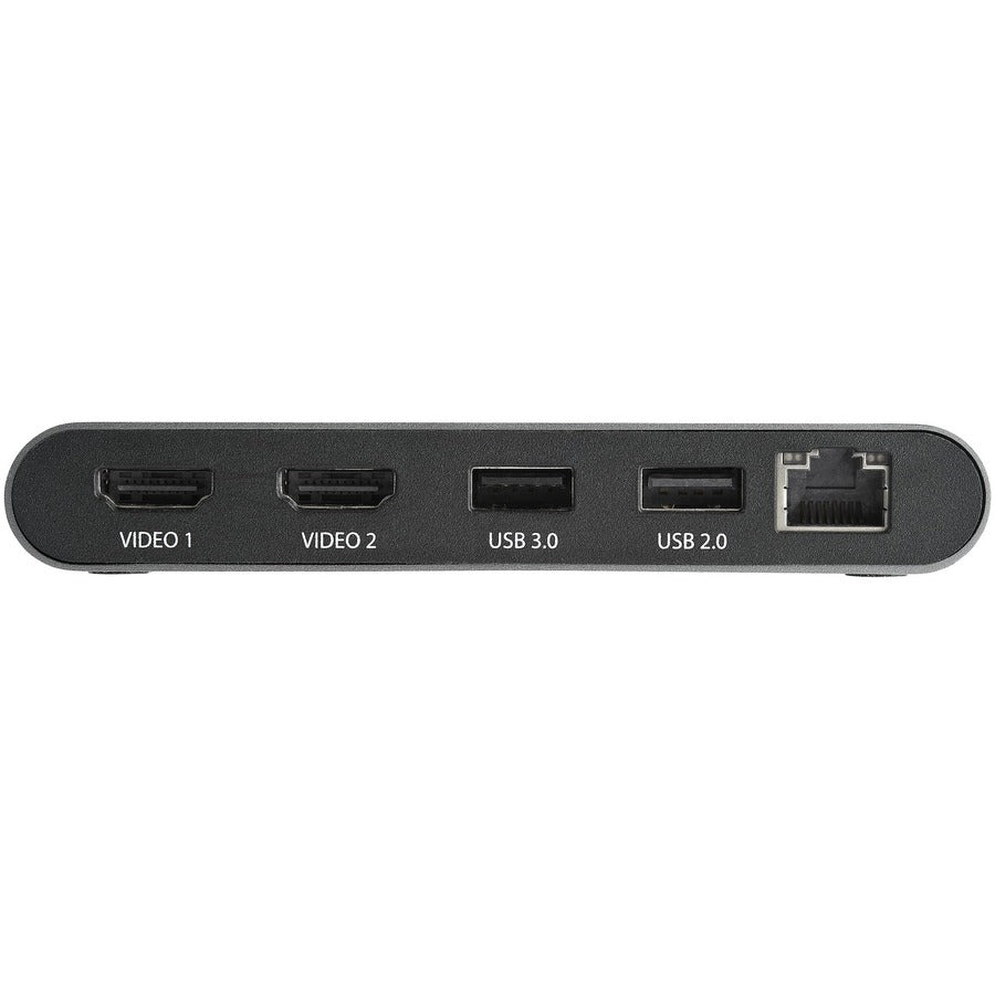 Startech.Com Thunderbolt 3 Mini Dock - Portable Dual Monitor W/Hdmi 4K 60Hz - 2X Usb-A Hub (3.2/2.0), Gbe - 28Cm Cable - Tb3 Multiport Adapter - Mac/Windows - Upgraded Version Of Tb3Dkm2Hd