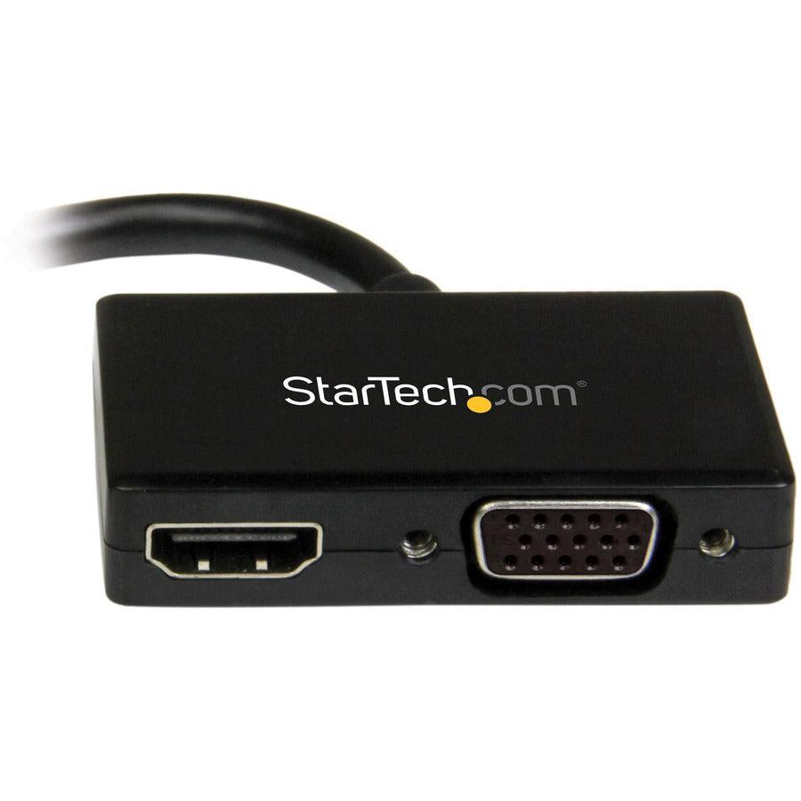 Startech.Com Travel A/V Adapter: 2-In-1 Mini Displayport To Hdmi Or Vga Converter