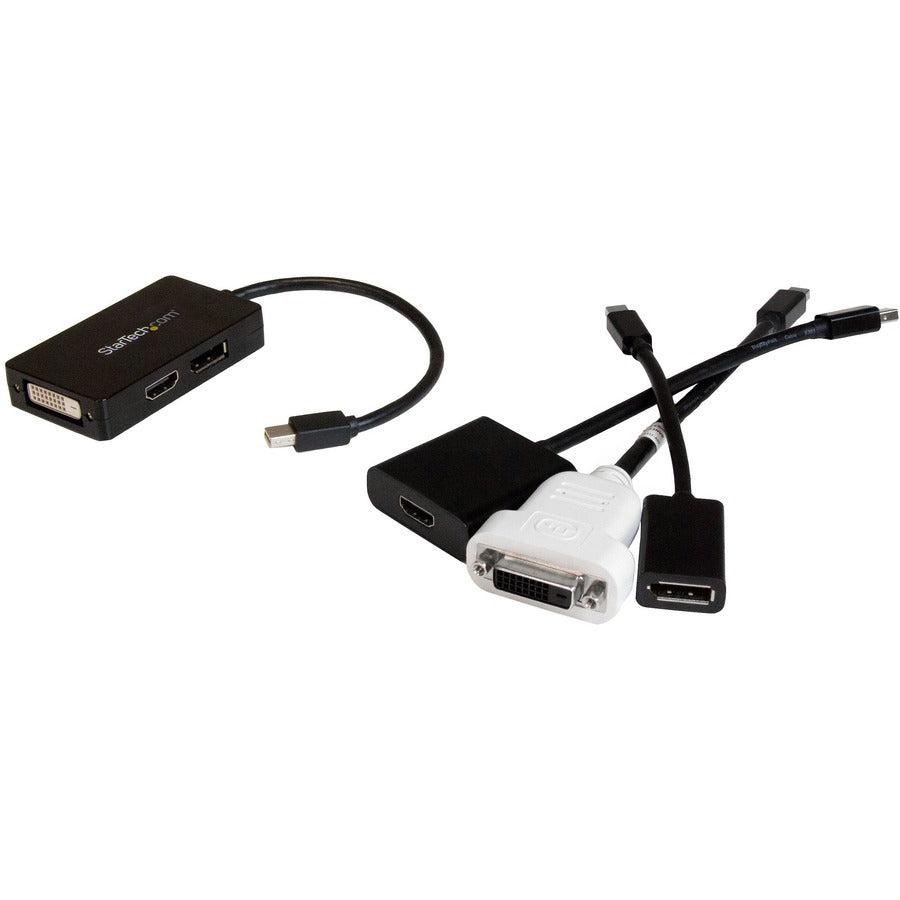 Startech.Com Travel A/V Adapter: 3-In-1 Mini Displayport To Displayport Dvi Or Hdmi Converter