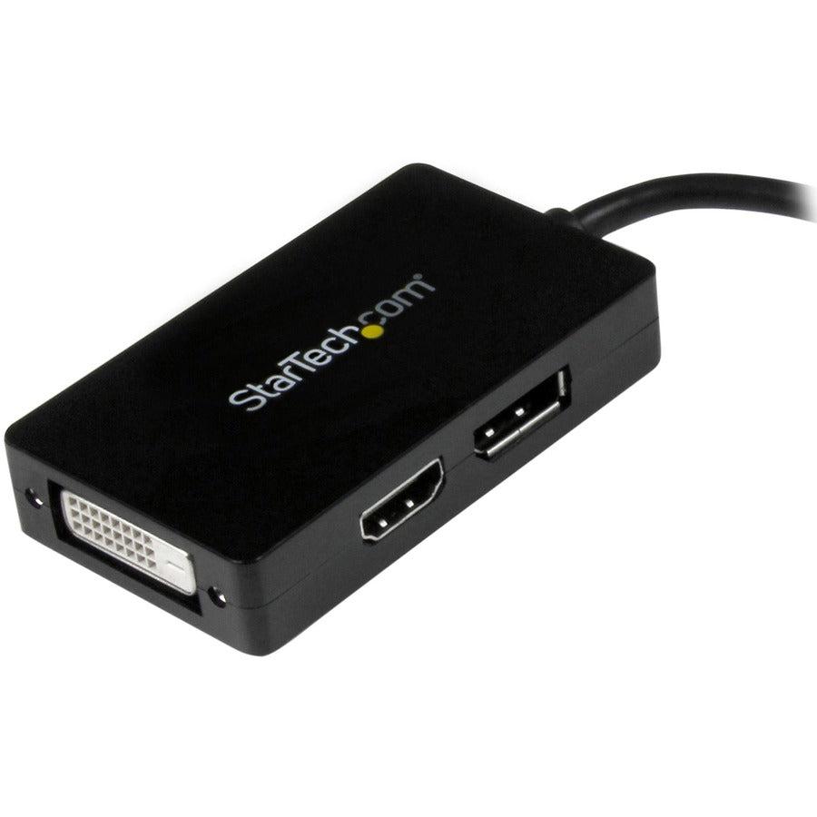 Startech.Com Travel A/V Adapter: 3-In-1 Mini Displayport To Displayport Dvi Or Hdmi Converter