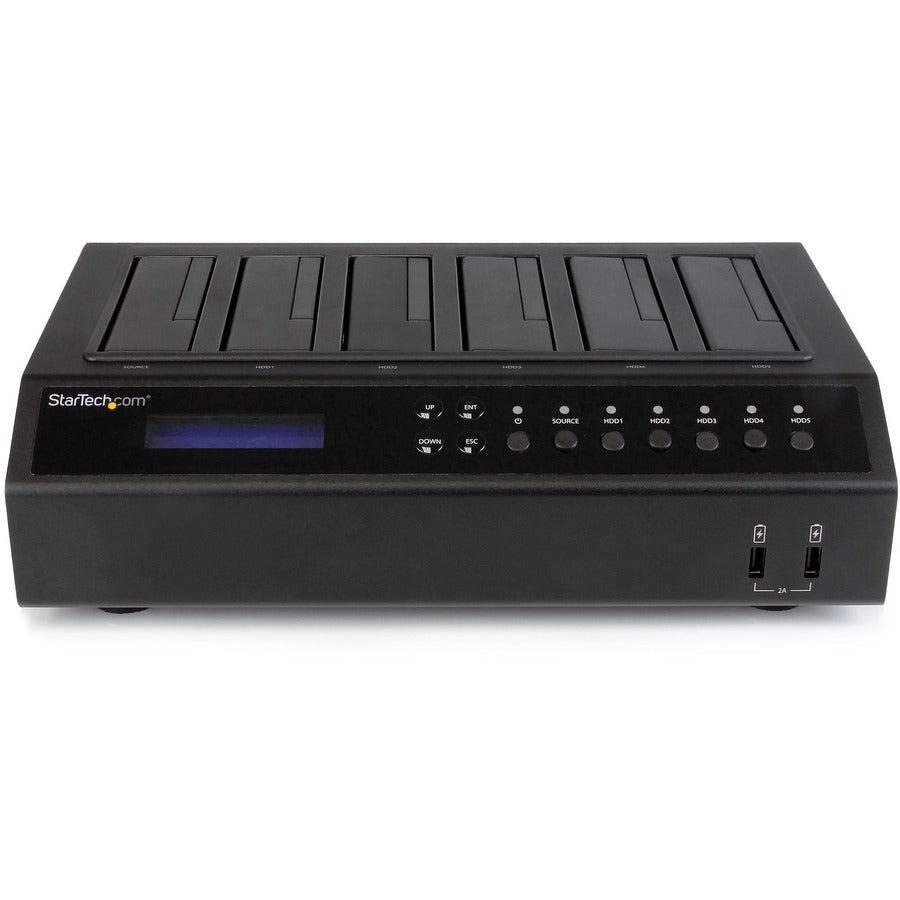Startech.Com Usb 3.0 / Esata 6-Bay Hard Drive Duplicator Dock - 1:5 Hdd / Ssd Cloner And Eraser