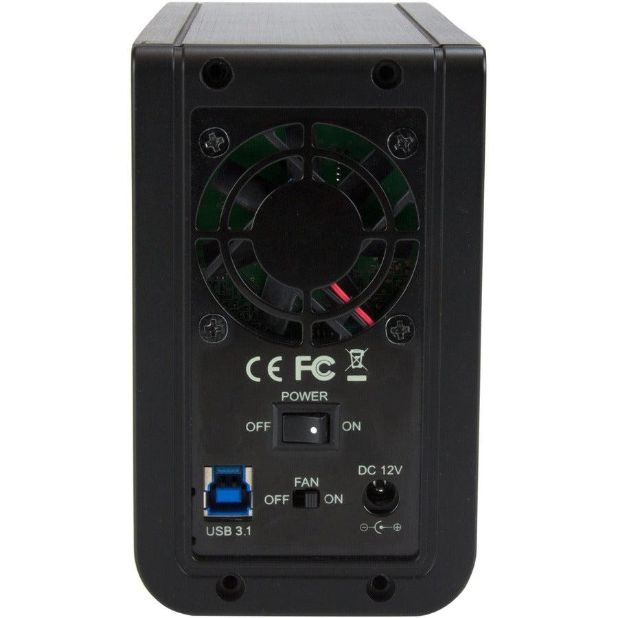Startech.Com Usb 3.1 Dual 3.5” Sata (6Gbps) Hdd Enclosure With Raid - Usb-C And Usb-A