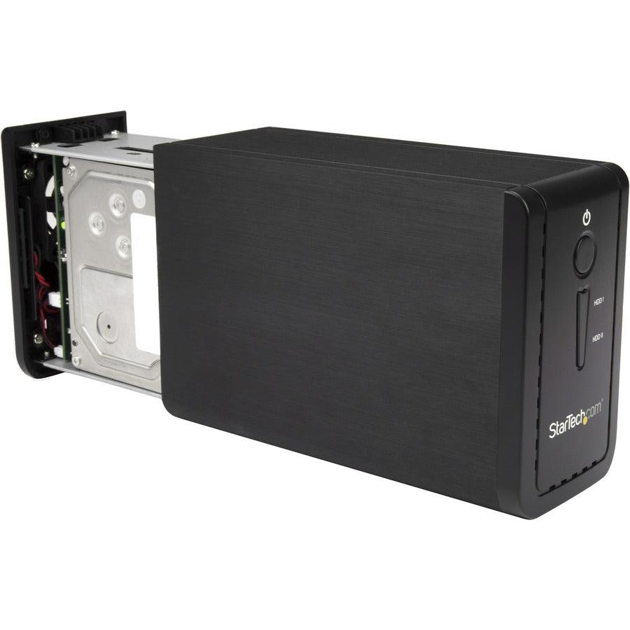Startech.Com Usb 3.1 Dual 3.5” Sata (6Gbps) Hdd Enclosure With Raid - Usb-C And Usb-A