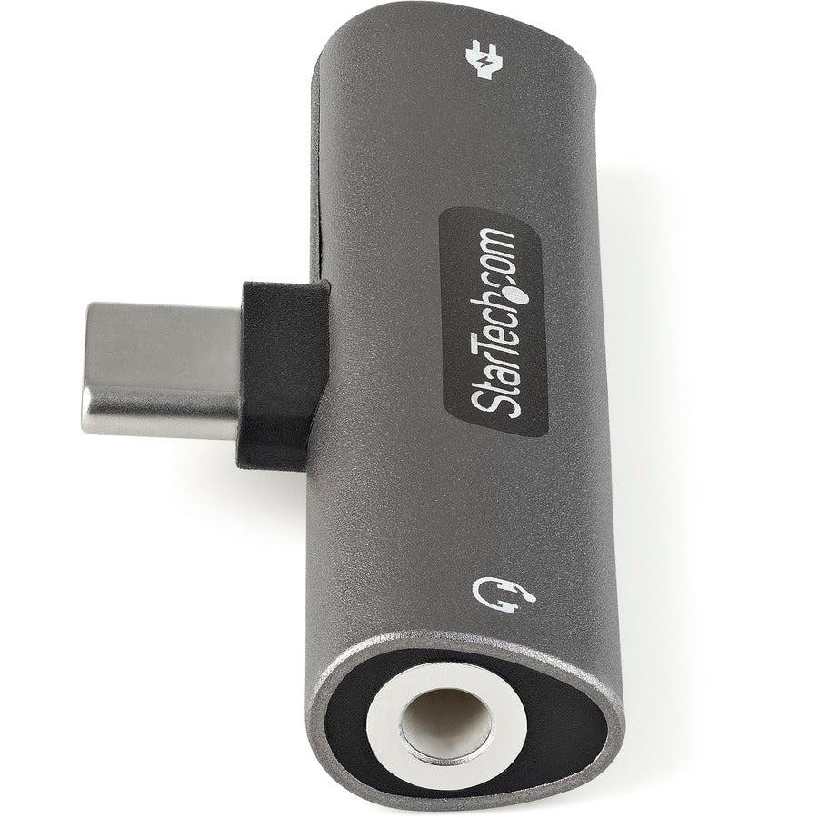 Startech.Com Usb C Audio & Charge Adapter - Usb-C Audio Adapter W/ 3.5Mm Trrs Headphone/Headset Jack