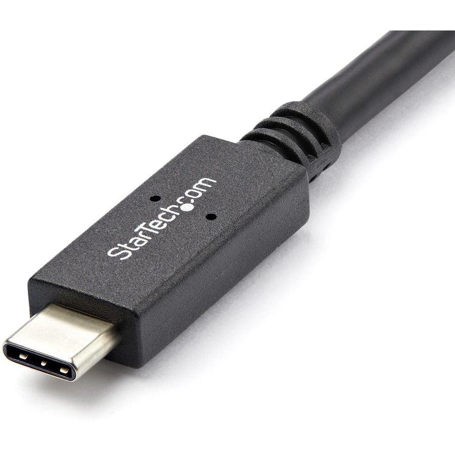 Startech.Com Usb-C Cable With Power Delivery (5A) - M/M - 1 M (3 Ft.) - Usb 3.1 (10Gbps) - Usb-If Certified
