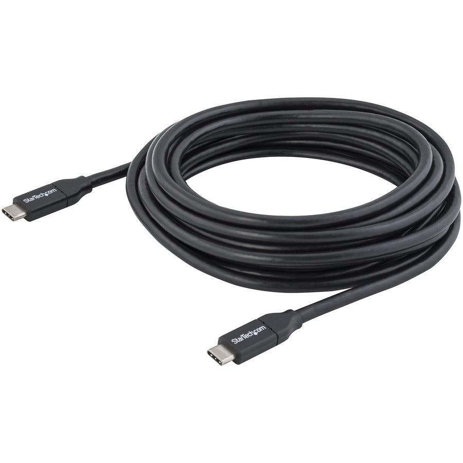 Startech.Com Usb-C Cable With Power Delivery (5A) - M/M - 4 M (13 Ft.) - Usb 2.0 - Usb-If Certified
