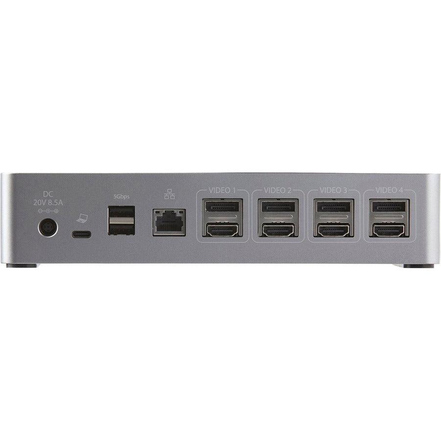 Startech.Com Usb C Dock - 4K 60Hz Quad Monitor Displayport & Hdmi - Universal Usb-C Docking