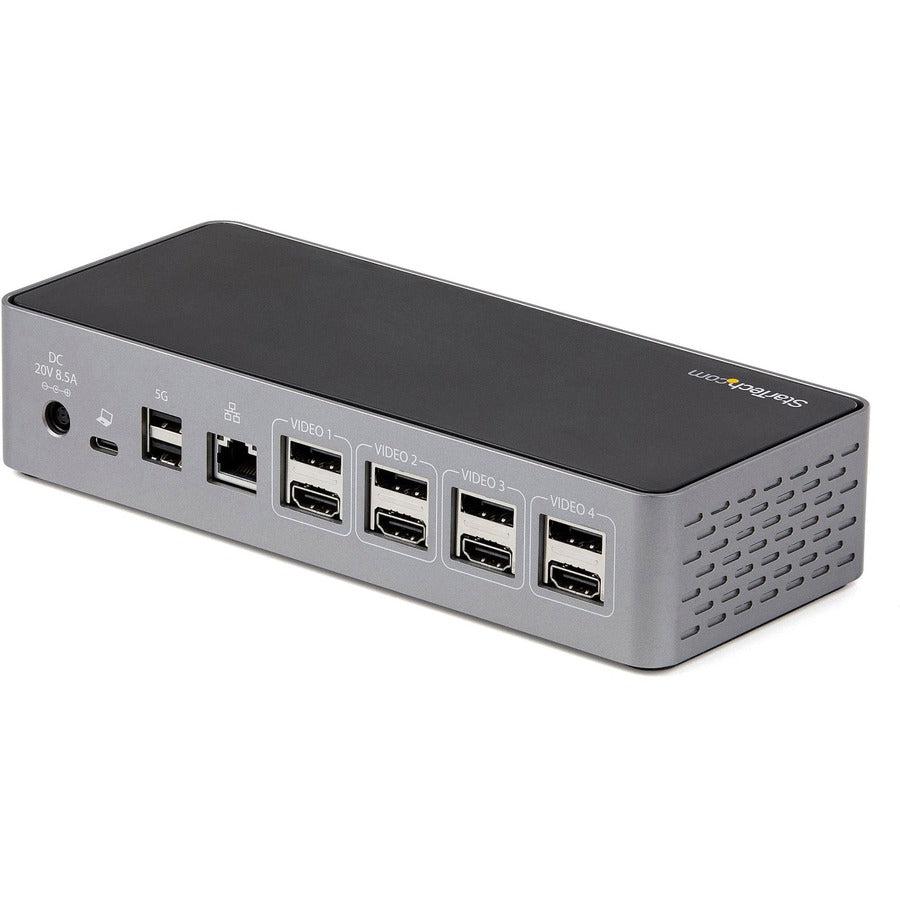 Startech.Com Usb C Dock - 4K 60Hz Quad Monitor Displayport & Hdmi - Universal Usb-C Docking
