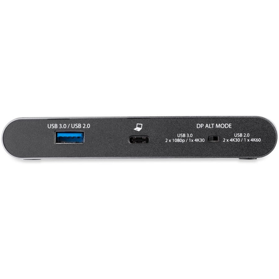 Startech.Com Usb C Dock - 4K Dual Monitor Hdmi Display - Mini Laptop Docking Station - 100W Power Delivery Passthrough - Gbe, 2-Port Usb-A Hub - Usb Type-C Multiport Adapter - 3.3' Cable