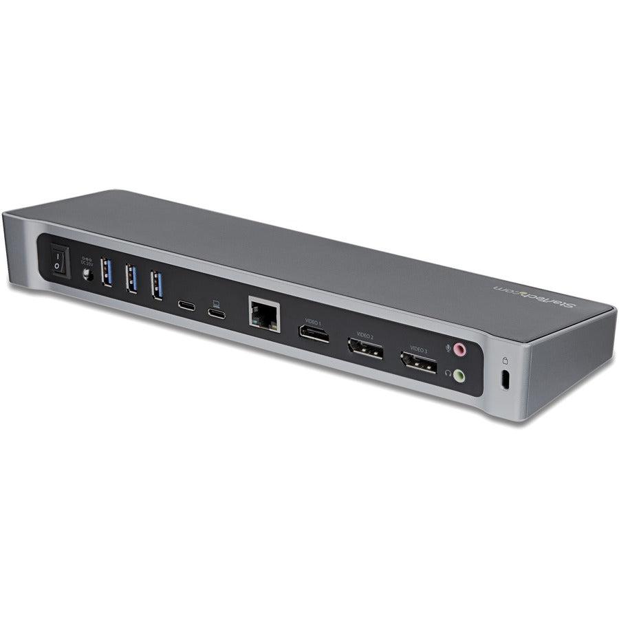 Startech.Com Usb-C Dock - 4K Triple Monitor Laptop Docking Station With Dual Displayport & Hdmi - 100W Power Delivery - Usb-C, 4X Usb-A Hub - Usb 3.1 Gen 1 Type-C Dock - Windows & Macbook