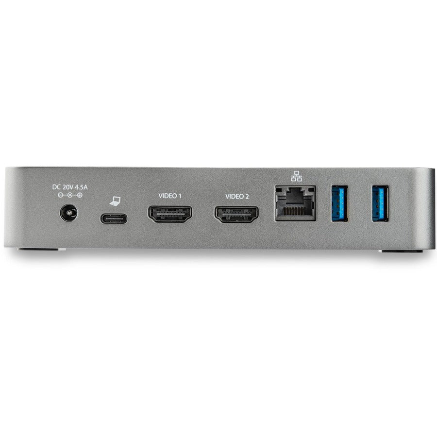 Startech.Com Usb-C Dock - Dual Monitor 1080P Hdmi Laptop Docking Station - 60W Power Delivery - 1X Usb-C, 3X Usb-A, Ethernet - Dual Video Display Usb 3.1 Gen 1 Type-C Dock - Mac & Windows