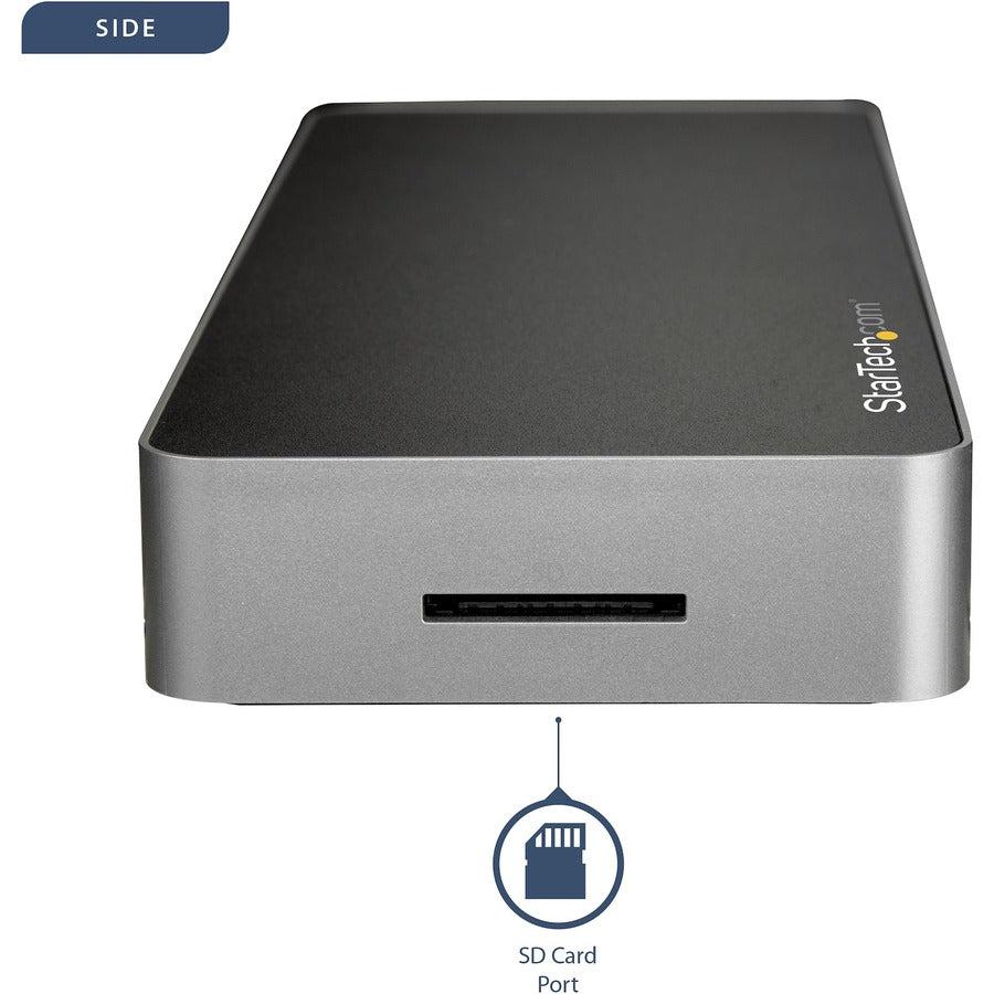 Startech.Com Usb C Dock - Dual Monitor Hdmi & Displayport 4K 30Hz - Usb Type-C Laptop Docking Station 60W Power Delivery, Sd, 4-Port Usb-A 3.0 Hub, Gbe, Audio - Thunderbolt 3 Compatible