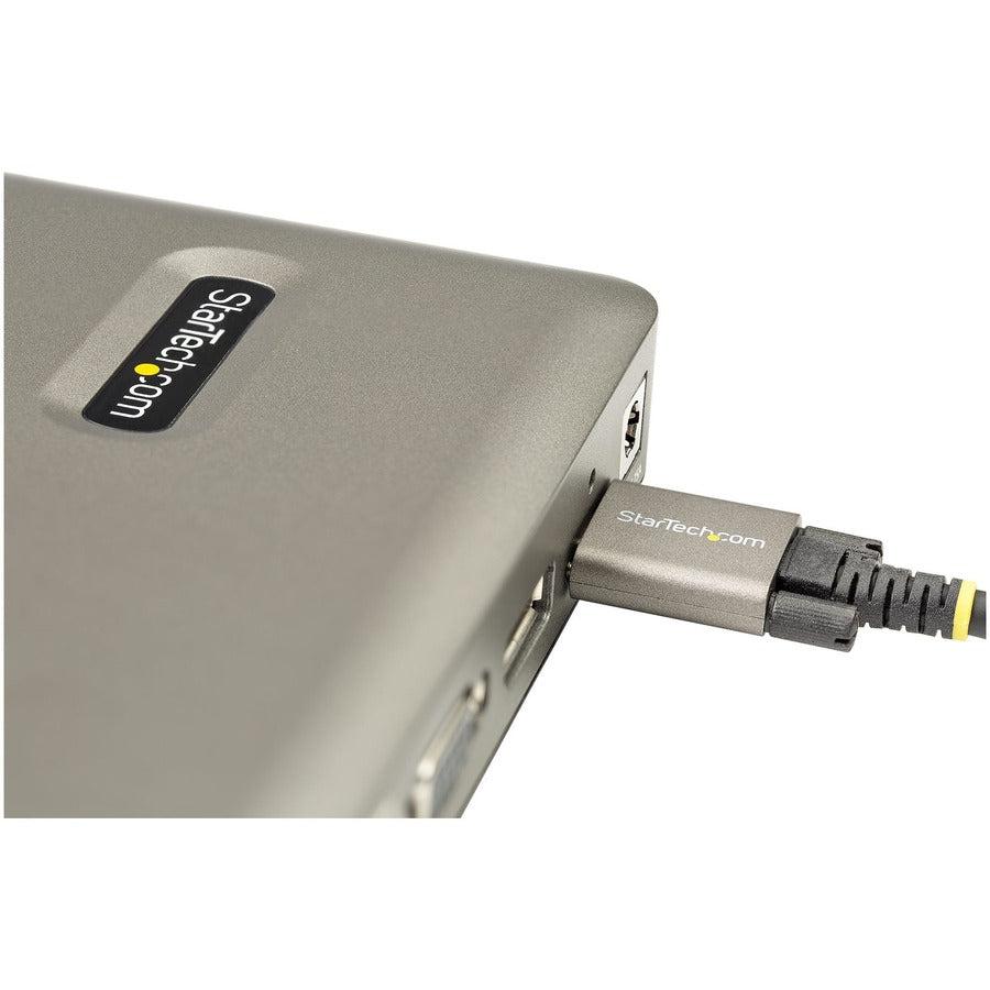 Startech.Com Usb C Dock - Usb-C To Displayport 4K 30Hz Or Vga - 65W Power Delivery Pass-Through Charging - 4-Port Usb 3.1 Gen 1 Hub - Universal Usb-C Laptop Docking Station With Ethernet