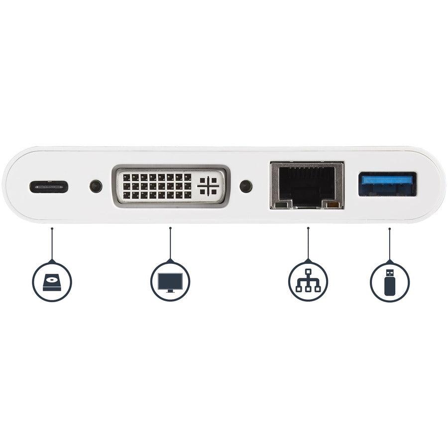 Startech.Com Usb C Multiport Adapter - Usb-C To Dvi-D (Digital) Video Adapter With 60W Power