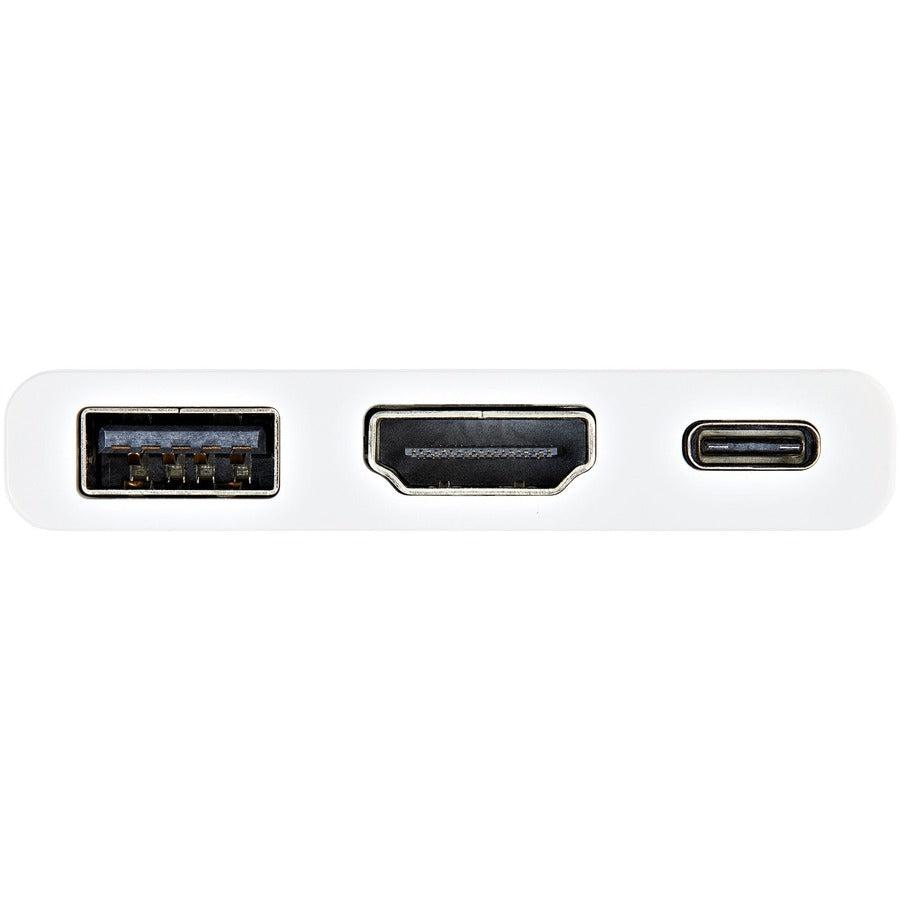 Startech.Com Usb-C Multiport Adapter With Hdmi - Usb 3.0 Port - 60W Pd - White