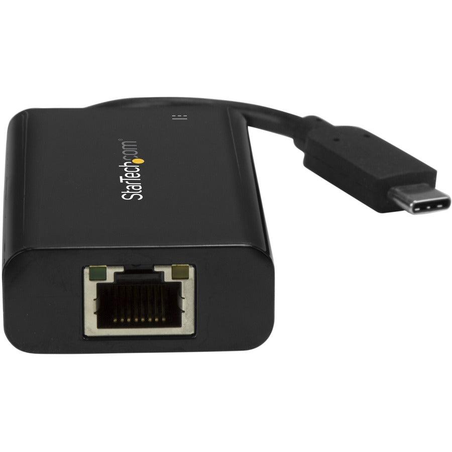Startech.Com Usb C To Gigabit Ethernet Adapter/Converter W/Pd 2.0 - 1Gbps Usb 3.1 Type C To Rj45/Lan Network W/Power Delivery Pass Through Charging - Tb3 Compatible/ Macbook Pro Chromebook