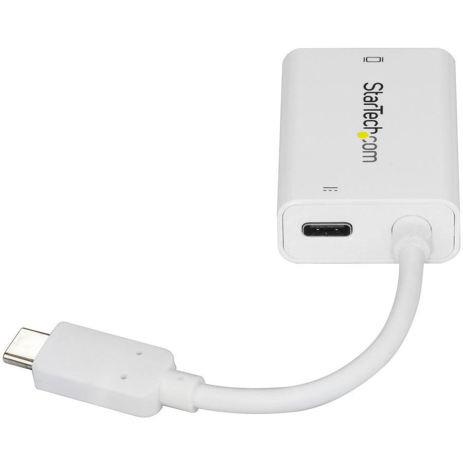 Startech.Com Usb C To Vga Adapter With Power Delivery - 1080P Usb Type-C To Vga Monitor Video Cdp2Vgaucpw