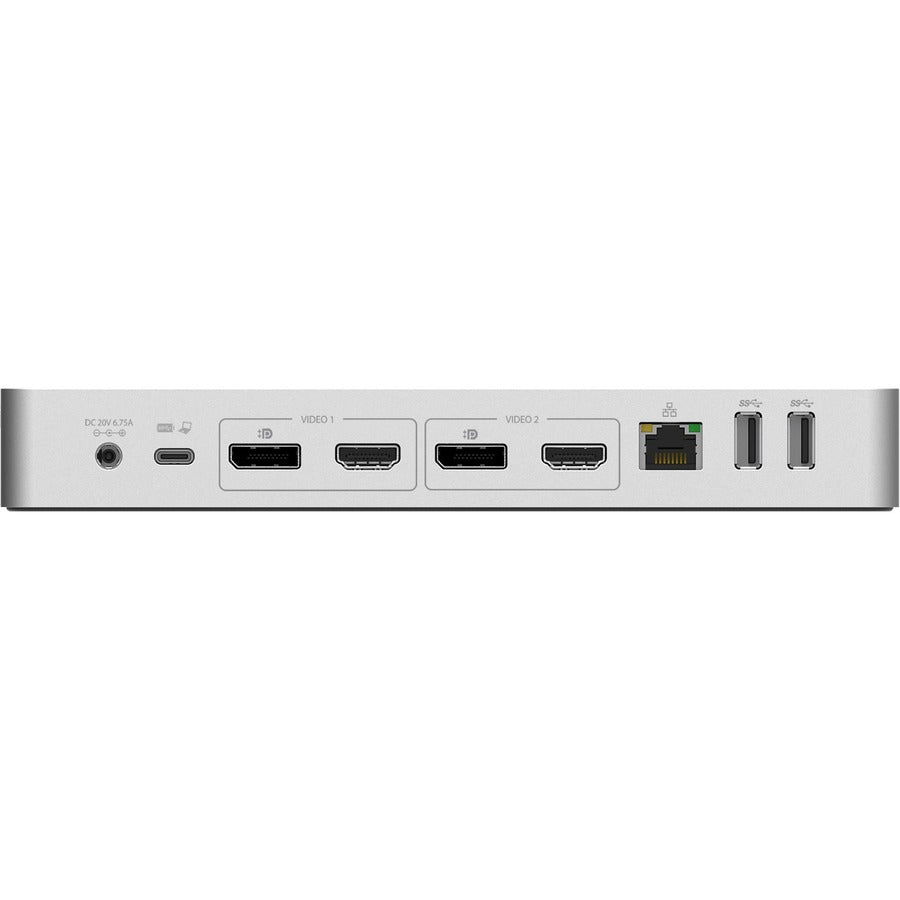 Startech.Com Usb-C & Usb-A Dock - Hybrid Universal Laptop Docking Station With Dual Monitor 4K60Hz Hdmi & Displayport - Usb 3.1 Gen 1 Hub, Gbe - 60W Power Delivery - Windows, Mac & Chrome