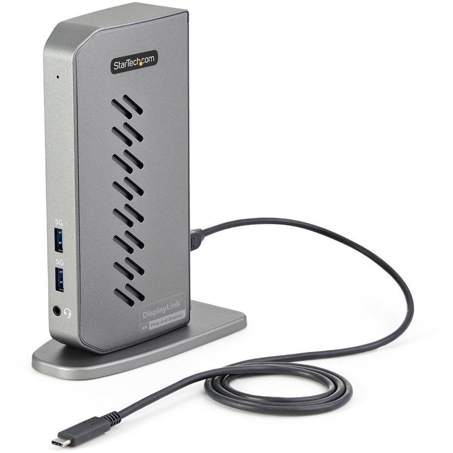 Startech.Com Usb-C Usb-A Dock - Hybrid Universal Usb 3.0 Docking Station For Usb-C Or Usb-A Laptop - Dual Monitor 4K 60Hz Hdmi/Displayport - 6X Usb-A, Gbe - Usb 3.1/3.2 Gen 1 - Windows/Mac