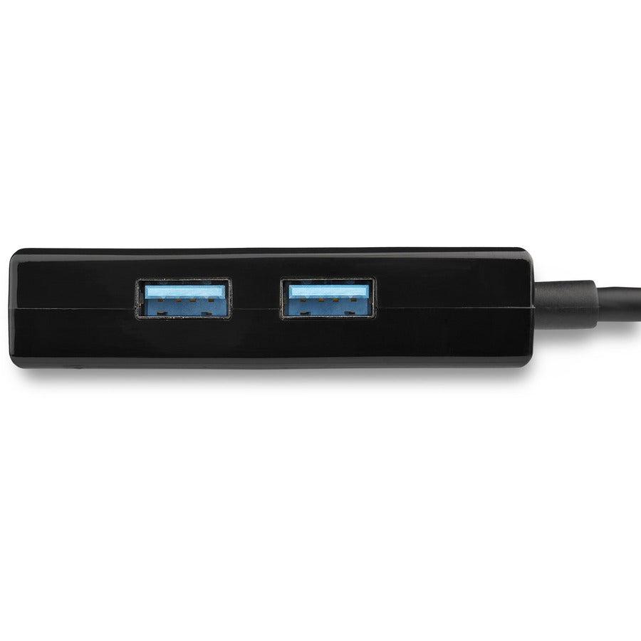 Startech.Com Usb To Ethernet Adapter, Usb 3.0 To 10/100/1000 Gigabit Ethernet Lan Converter For Laptops, 11.8In/30Cm Attached Cable, Usb To Rj45 Adapter, Nic Adapter, Usb Network Adapter