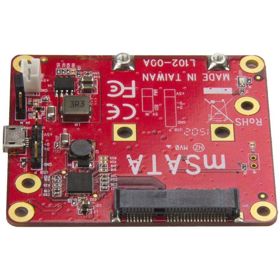 StarTech.com USB to mSATA Converter for Raspberry Pi and Development Boards - USB to mini SATA Adapter for Raspberry Pi PIB2MS1